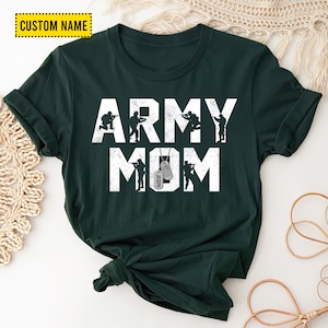 Custom Army Mom Shirt, Proud Army Mom Shirt, Military Mom Shirt, Soldier Mom Gift, Gift For Army Mom