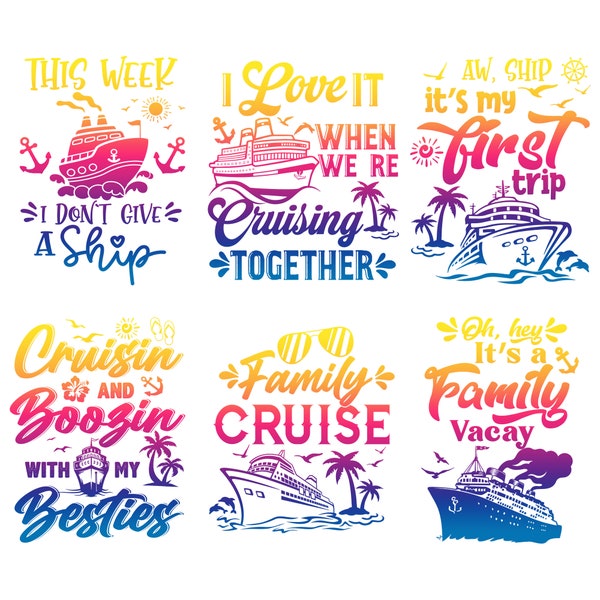 Cruise Ship Svg Bundle, Family Cruise Vacation, Cruise Ship Svg Dxf Png, Cruise Squad Svg, Friends Cruise Svg, Cruise Shirts Svg