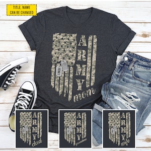 Army Mom Personalized Shirt, Proud Army Mom Shirt, Military Mom Shirt, Proud Army Family, Soldier Mom Gift
