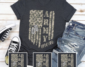 Army Mom Personalized Shirt, Proud Army Mom Shirt, Military Mom Shirt, Proud Army Family, Soldier Mom Gift
