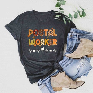 Postal Worker Fall Shirt, Postal Worker Custom Gift, Mail Lady Shirt, Postal Life Shirt, Thanksgiving Fall Shirt