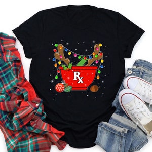 RX Bowl Christmas Shirt, Pharmacy Tech Shirt, Christmas Pharmacy Shirt, Pharmacy Squad Gift