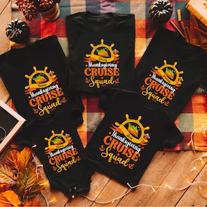 Personalized Thanksgiving Cruise Squad Shirt, Thanksgiving Matching Shirt, Family Cruise Shirt, Fall Cruise Gift, Fall Gift, Fall Cruise