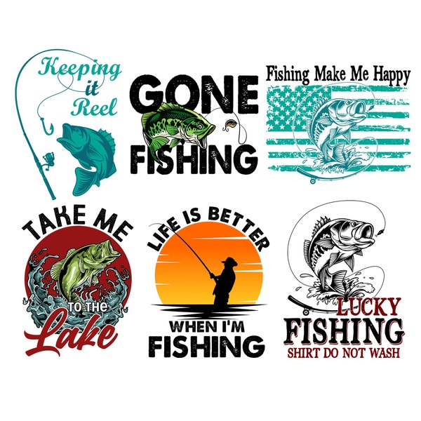 Fishing Png Bundle, Fishing Digital Download, Fisherman Png, Fishing Pole Png, Fathers Day Gift, Fishing Dad SVG, Funny Fishing Quote Png