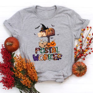 Halloween Postal Worker Shirt, Spooky Postal Worker, Postal Life, Mail Lady Gift, Halloween Outfit