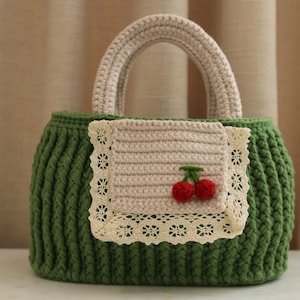 Handmade crochet handbag