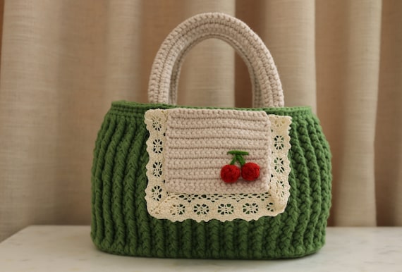 Handmade Crochet Handbag Etsy
