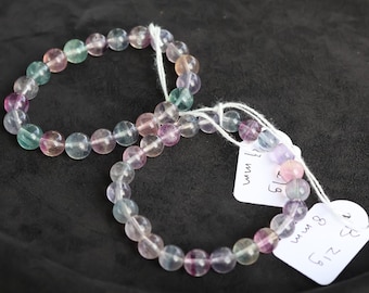 Rainbow Fluorite Crystal Bracelet: Calming Energy, Focus
