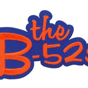 The B-52S Official Logo Embroidered Patch B052P