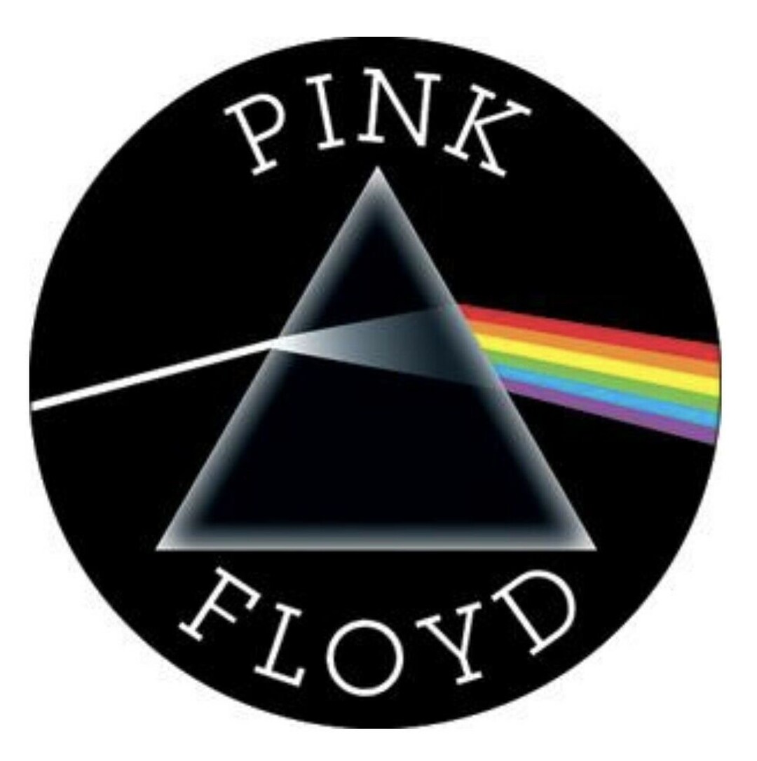 Bracelet Officiel Pink Floyd - Logo Dark Side Of The Moon - Silicone Noir - Cadeau Fan