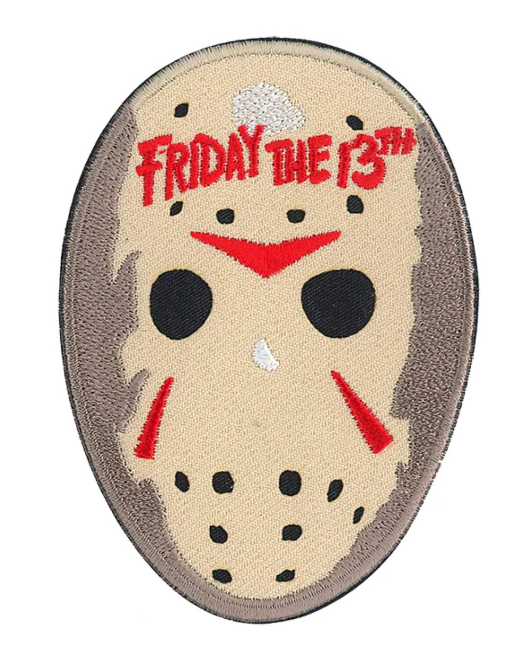 Friday The 13th Jason Voorhees Mask Iron On Patch
