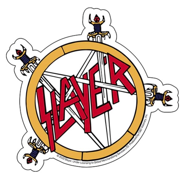 Slayer Pentagram Logo Sticker S016S