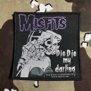 Misfits Die Die My Darling Woven Patch M014P