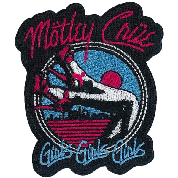 Motley Crue Girls Girls Girls Embroidered Patch M045P