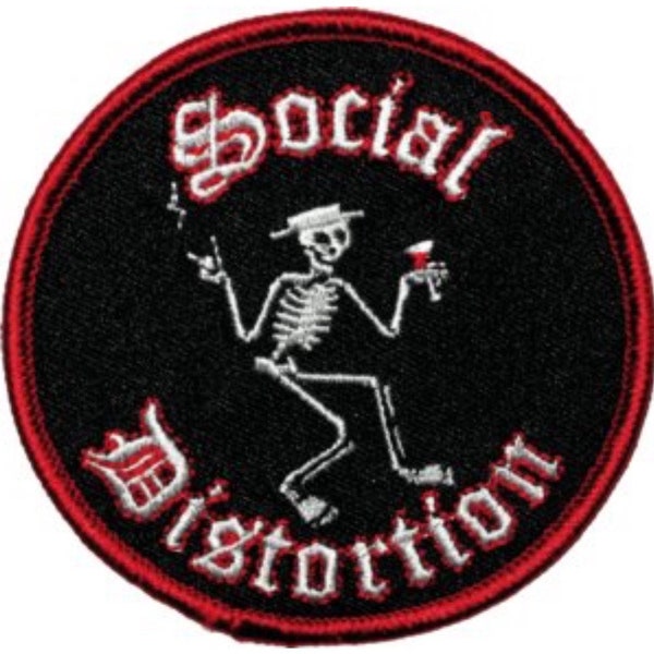 Social Distortion Skeleton Mommy's Little Monster Embroidered Patch S005P