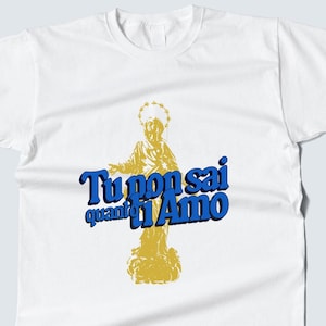 Maglia inter, regalo tifosi inter , regalo per neroazzurri , unisex tee, Tu non sai quanto ti amo