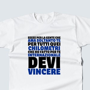 Maglia inter, regalo tifosi inter , regalo per neroazzurri , unisex tee, champions, cori stadio