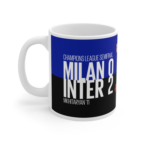 Tazza Inter Euro Derby, Derby Champions Mug, Regalo Tifosi Dell'inter, Tazza  Gol Mhkitaryan 