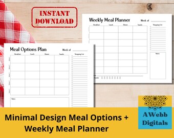 Printable Weekly Meal Planner for Women