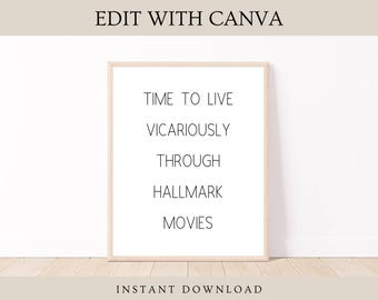 Lustig Weihnachtsbild: Hallmark Film Zitat (Digitaler Download)
