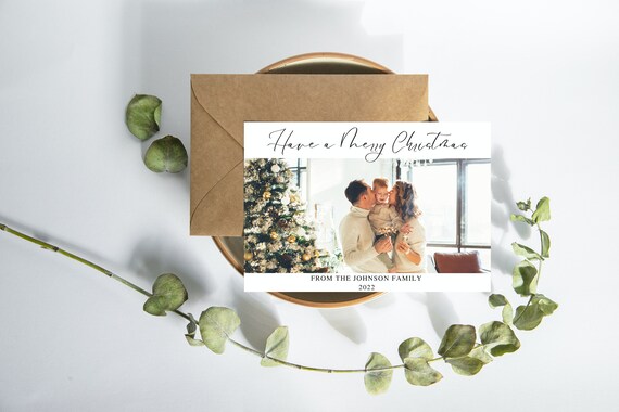 Printable Christmas Cards With Photo Christmas Card Digital - Etsy