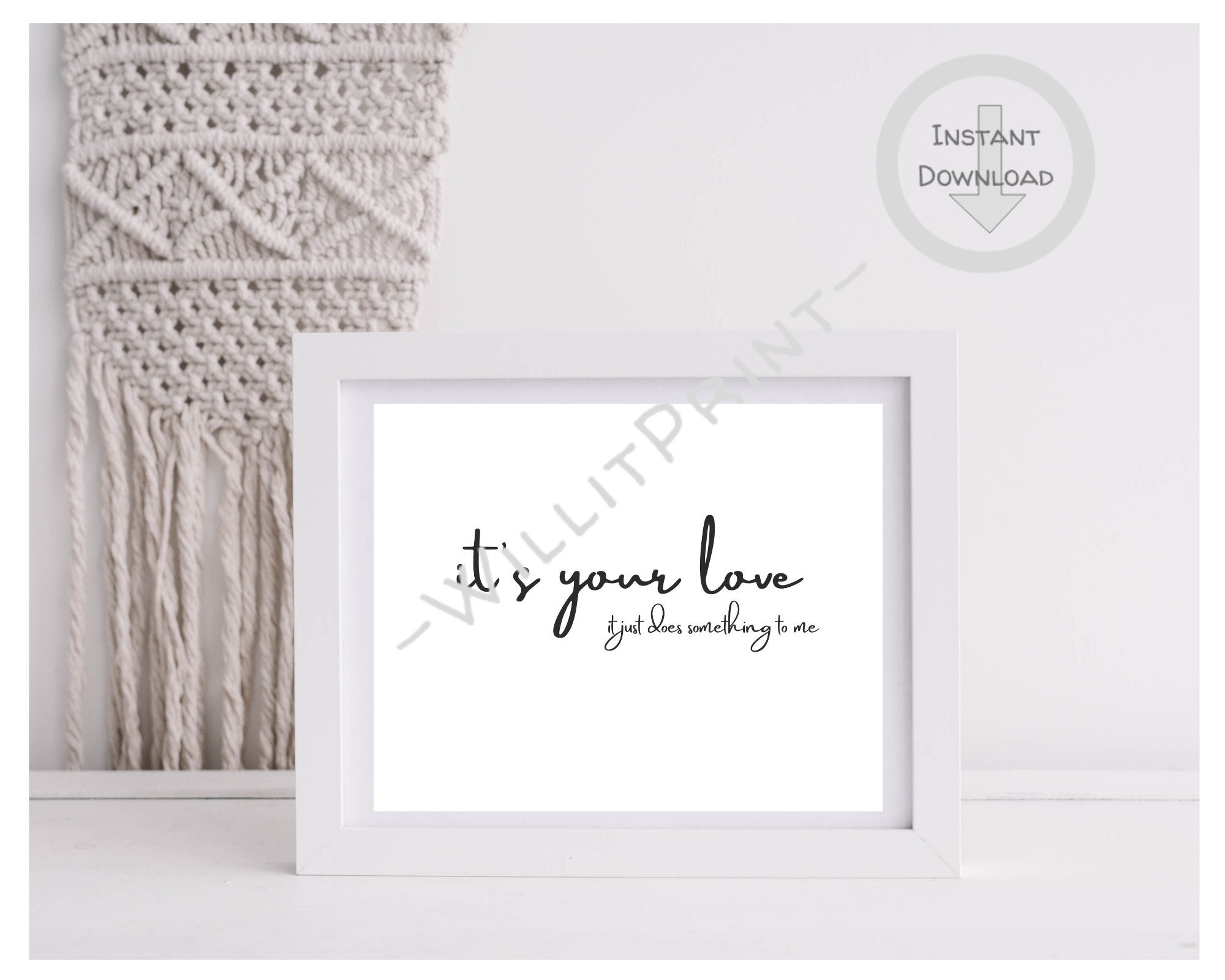 It's Your Love Song Lyric PNG, JPG, SVG Digital File/ Country Music ...