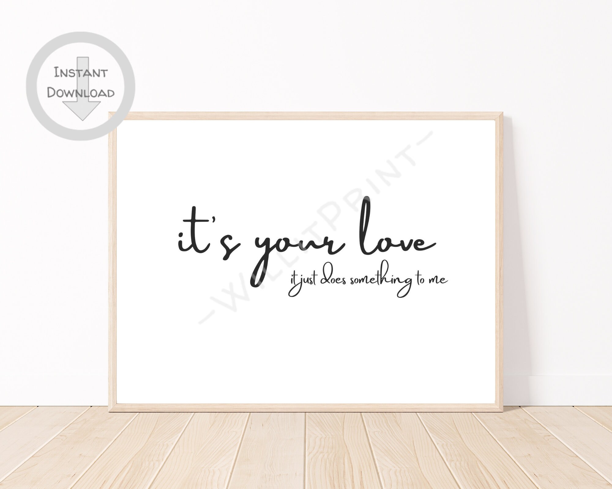 It's Your Love Song Lyric PNG, JPG, SVG Digital File/ Country Music ...