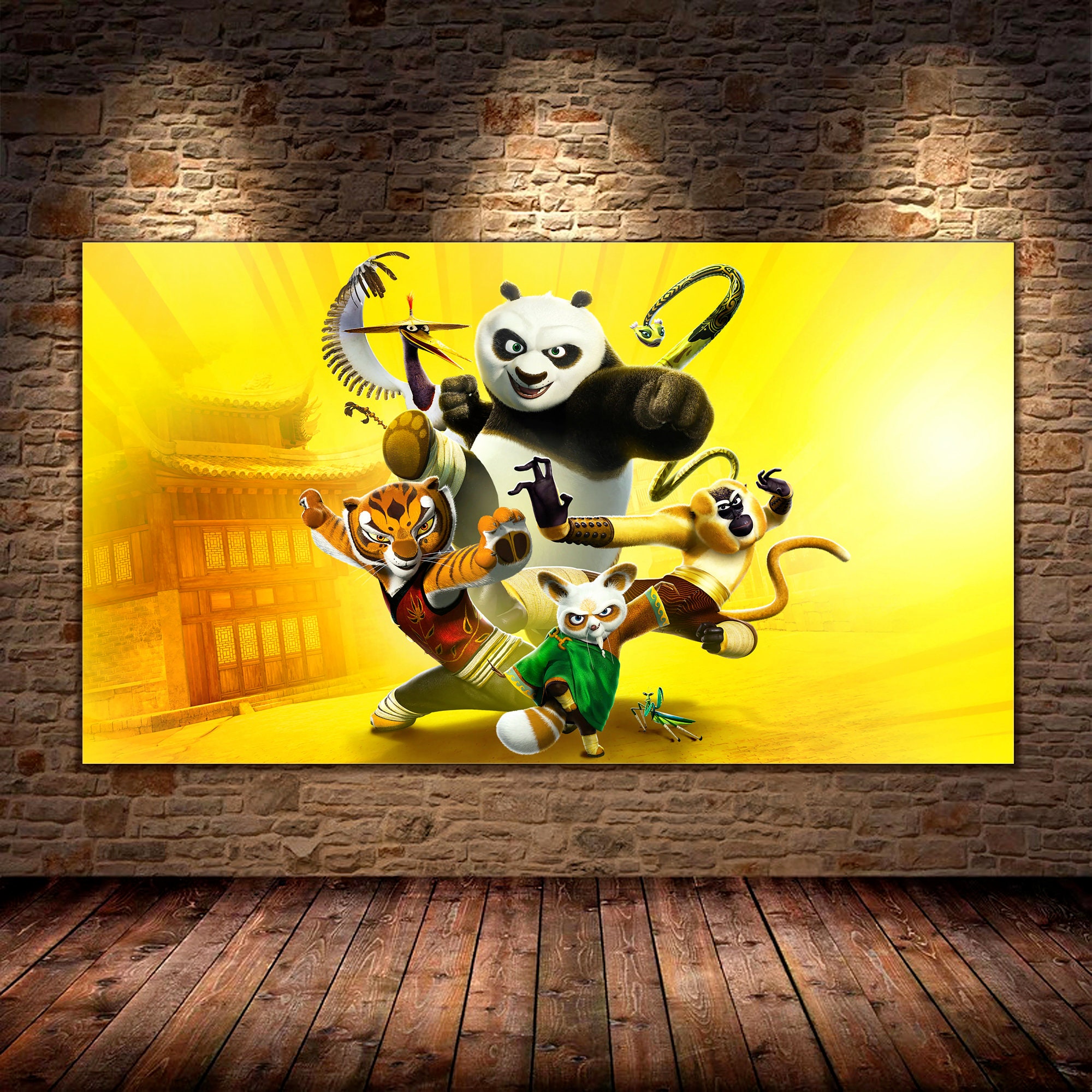 Kung Fu Panda sur Affiche - Poster Décoration Mural d'intérieur Cadeaux ...