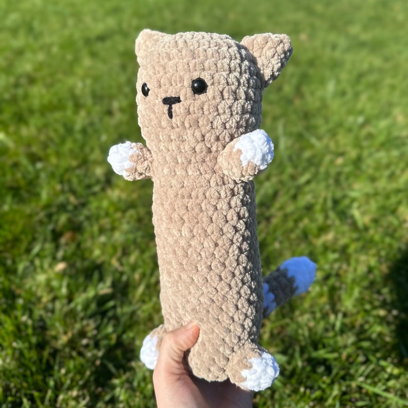 Long Cat Crochet Pattern (2 in 1 Long Kitty Crochet Pattern, Long Kitty ...