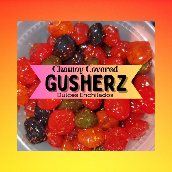 Gusherz | Dulces Enchilados | Flamin Hot Tropics | Candy | Party Favors | Hispanic Candy | Exotic Candy | Mother's Day Gift