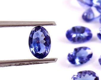 AA Tanzanite Gemstone: 4x3mm-6x8mm Oval Faceted Loose Stone