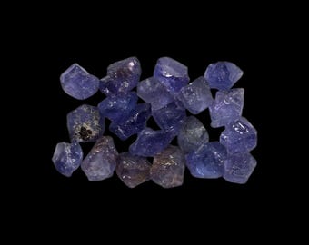 Natural Tanzanite Rough Stone 20 Piece : Raw Gemstone Crystal