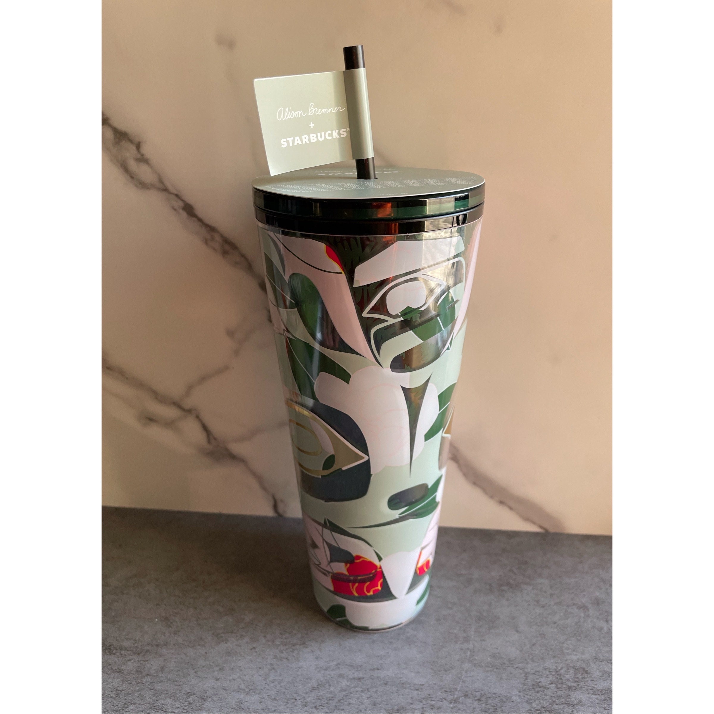 Starbucks + Alison Bremner Winter 2024 Limited Edition Venti (24oz) Cold  Cup Tumbler