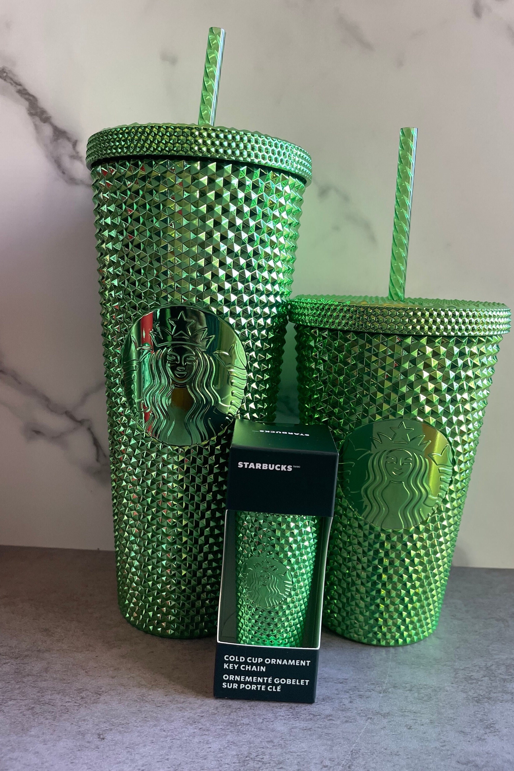Starbucks, Dining, Starbucks Tumbler Mirror Summer 222 Fame Lime Green  Venti Cold Cup 24 Ounce