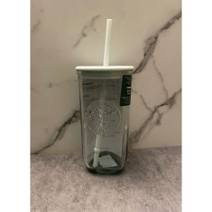 Starbucks Spring 2023 Recycled Glass Mint Triangle Bottom Cold  Cup 16 oz Tumbler: Tumblers & Water Glasses