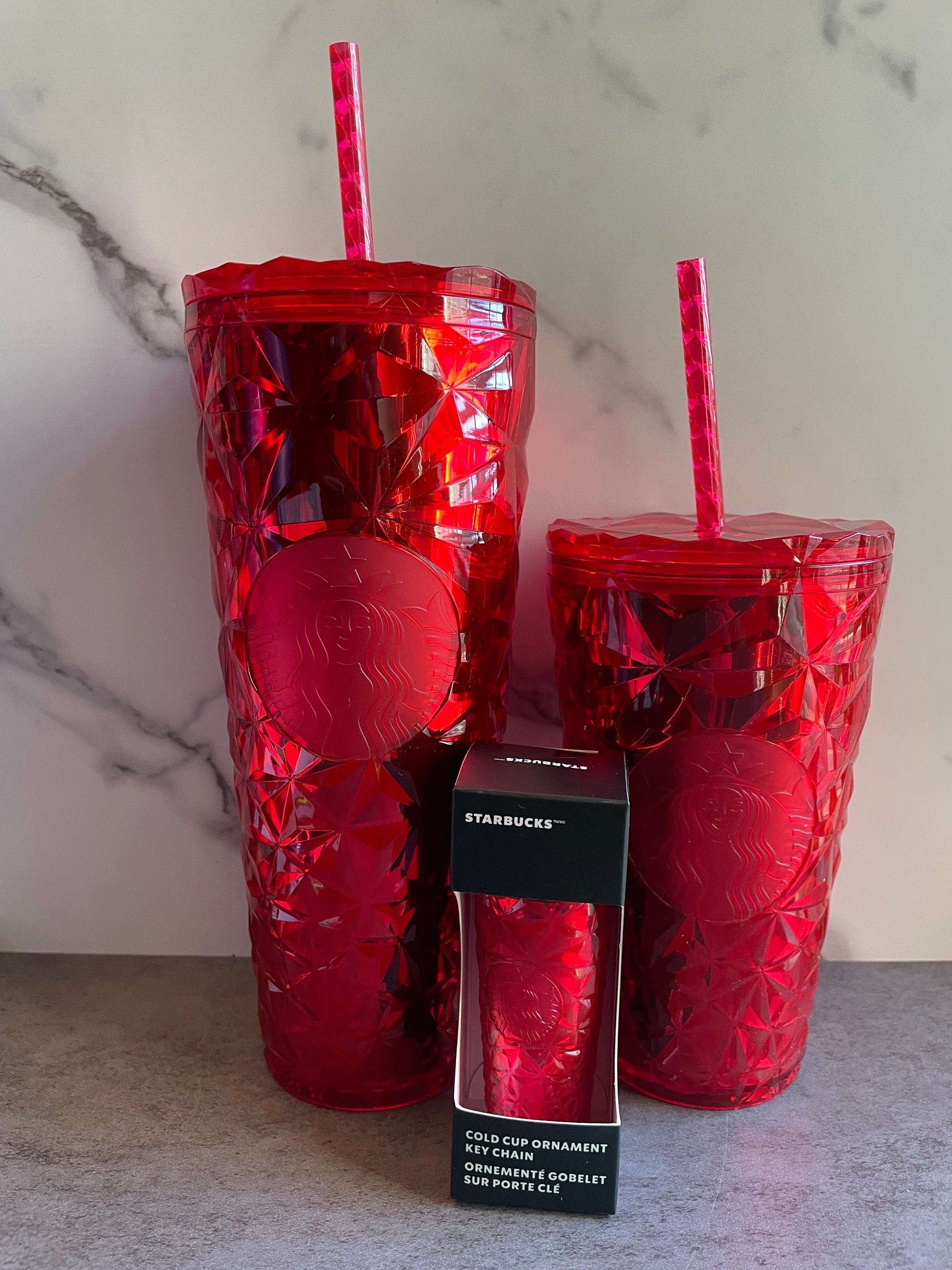 Starbucks Reusable Cold Cup Tumbler with Red Crystals – With Love Boss Lady