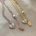 Vivienne Orb Bas Mother of Pearl Heart Diamonds Saturn Necklace