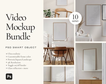 Video Frame Mockup Bundle, Animated Mockup, Video Frame Mockup, Photo Frame Mockup, Digital Mockup, PSD Mockup, Frame Bundle, Mockup Bundle
