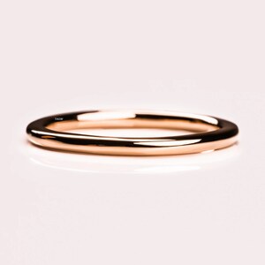 1.6 MM Plain Gold Band / Stackable Band / Delicate Band