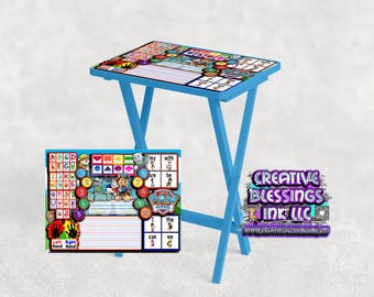 TV Tray Design / Learning Table Design / Digital Download / Pre K