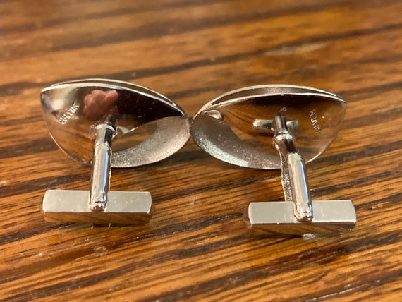 Silver and Pearl Cuff Links - image 3