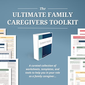 Caregiver Binder Printable | Family Caregiver Planner | Medical Log, Symptom Tracker, Daily Meds I Caregiver Daily Task Sheet and Templates
