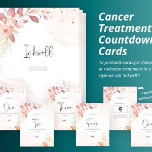 Aftelkaarten voor chemotherapie en bestralingsbehandeling / Afdrukbare kaarten voor gebruik tijdens je reis naar kanker