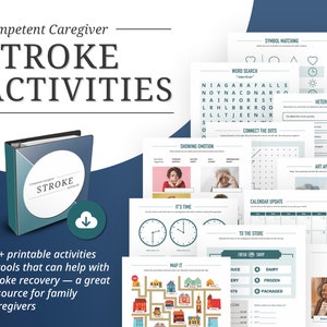 Stroke Recovery Activities / Stroke Activity Kit / Games, Puzzles, Books, And More- To Assist In Your Loved One's Care