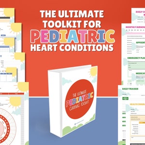Pediatric Cardiac Treatment Organizer / Planner & Log For Parents With Kids Diagnosed With a Heart Defect, CHD, or Other Heart Condition