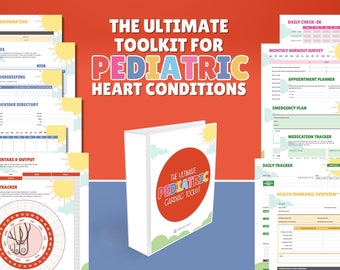 Pediatric Cardiac Treatment Organizer / Planner & Log For Parents With Kids Diagnosed With a Heart Defect, CHD, or Other Heart Condition