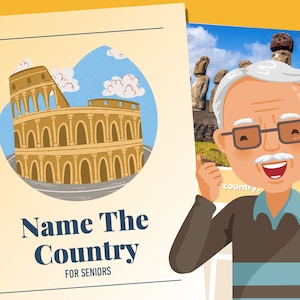 Landmark Trivia Game for Senior Adults (Digital Download)