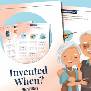 Invention Trivia Game for Senior Adults (Digital Download)