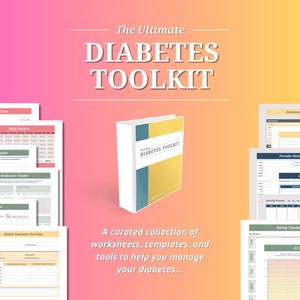 Diabetes Treatment Organizer / Medical log / Blood sugar log / A1C Tracker / Diabetic Care Templates / Insulin Log for Type 1 or 2 Diabetes
