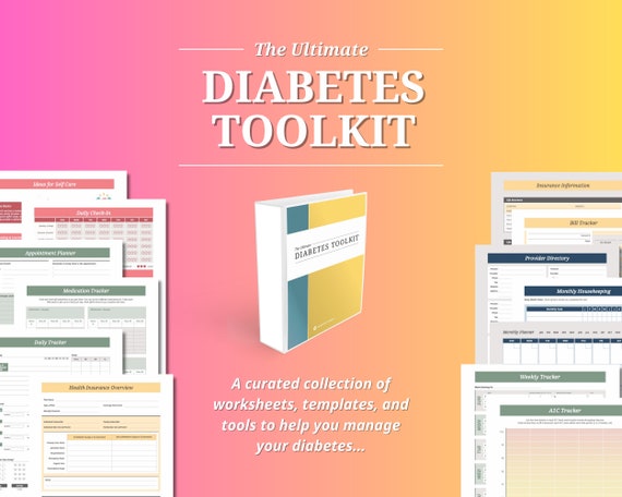 Diabetes Management Toolkit, Health Tracker, Blood Sugar Tracker (Digital Download)